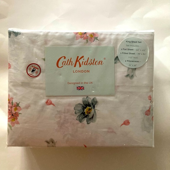 Cath Kidston Bedding Nwt Cath Kidston King Sheets Pembroke Rose 0 Cotton 200 Thread Count